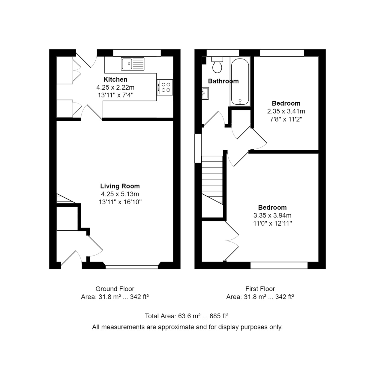 2 Bedroom SemiDetached For Sale in Newham Close, Steyning, West Sussex
