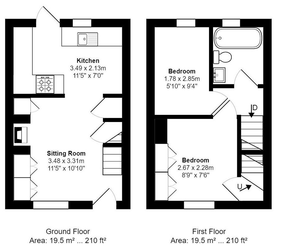 2 Bedroom Terraced For Sale in Charlton Street, Steyning, West Sussex